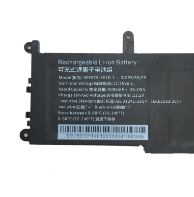 11.55V 4000 mAh 46.2wh 505979-3S1P-1 Battery Replacement Laptop Battery for CoreBook X Pro 13 CWI528 CWI536 X 14 CWI529