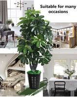 Plantes Décoratives d'Intérieur, Fausses Plantes en Pot, Fleurs de Salon, Grandes Plantes Vertes sur Pied, Bonsaï, Arbre de Prospérité Artificiel