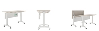 Bureau moderne Salle de réunion Table pliante avec roue Bureau de formation pliable