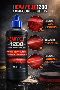 น้ำยาขัดสีรถยนต์ GRAFONEX1200 Heavy Cut Polish Compound คุณภาพพรีเมียม สำหรับแก้ไขรอยขีดข่วนและรอยหมุน ประสิทธิภาพสูง - Product Image 4