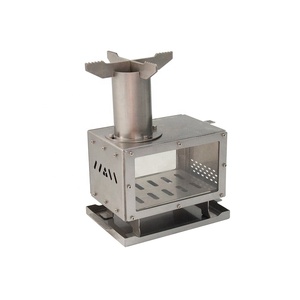 Fornitura di fabbrica <span class=keywords><strong>camino</strong></span> esterno con piano cottura in acciaio inox per campeggio in legno stufa per tenda - Product Image 1