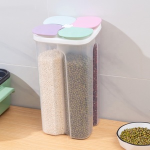 <strong>Kitchen</strong> Grain <strong>Storage</strong> Box Sealed Tank Compartment Food Grade <strong>Storage</strong> <strong>Jar</strong> <strong>Kitchen</strong> <strong>Storage</strong> Container Multi-functional Grain <strong>Jar</strong> - Product Image 1