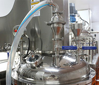 Machine d'émulsification sous vide à levage hydraulique pour crème cosmétique