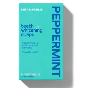 Bandes de blanchiment des dents aromatisées à la menthe sans irritation agréées CE Marque privée