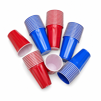 Gobelets de fête personnalisés promotionnels 16oz bicolores en PP gaufré diamant, texturés, économiques, pour souvenirs et événements d'entreprise