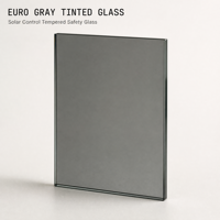 Verre trempé pour portes de salle de bain, couleurs claires, grises et bronze sur mesure, fournisseur en gros de verre de sécurité renforcé