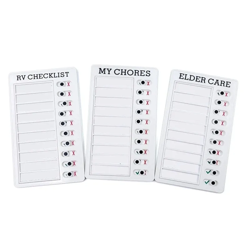 Elder Daily Care Checklist Board riutilizzabile la mia scheda di controllo delle faccende domestiche scheda di controllo staccabile per studenti Drop Ship
