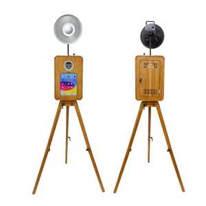 Photomaton en bois double face, disponible en finition bois de rose personnalisée, compatible avec divers <span class=keywords><strong>iPad</strong></span> et appareils photo numériques - Product Image 6