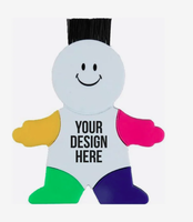 Surligneur publicitaire personnalisé en forme d'homme avec pinceau, idéal pour les cadeaux promotionnels, vente en gros par lot