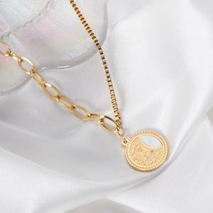 Collar Ason, Nuevo Modelo, Regalo de Navidad, Chapado en Oro de 18K, Collar Personalizado de Acero Inoxidable para Mujeres y Niñas - Product Image 5