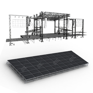 SIL 맞춤형 조명 트러스 무대 설계 콘서트 이벤트 제작용 알루미늄 무대 플랫폼