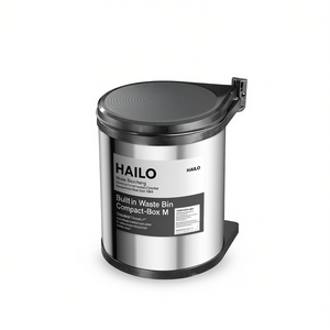 HAILO - Cubo de Basura Integrado Compact-Box M de Acero Inoxidable para Cocina - Product Image 2