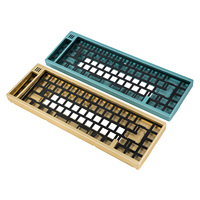 Clavier mécanique personnalisé à 68 touches en acier inoxydable, plaque en aluminium, kit en plastique, usinage CNC, fil EDM pour