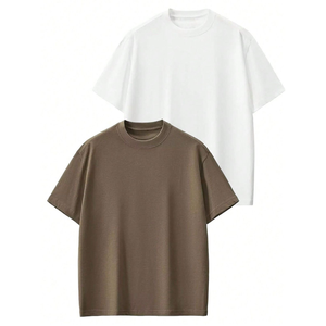 T-shirts en coton décontractés pour hommes, vente en gros, doux, respirants, mode quotidienne, fournisseur en gros OEM - Product Image 1
