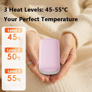 OEM 2-in-1 Power Bank & Hand Warmer 10000mAh <b>Portable</b> <b>Electric</b> Pocket <b>Heater</b> 3 Levels 45-55°C Double-Sided Heating - Product Image 5