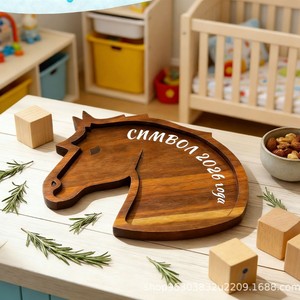 Plateau en bois Holiford 2026 Symbol Home pour servir des collations et des desserts - Product Image 1
