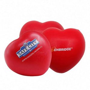 <b>Hot</b> Sale <b>Red</b> PU Heart Shaped Stress Ball Promotional Toy - Product Image 3