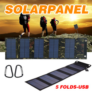 Lan Aoyue Foldable Solar Panel 12W <b>5V</b> Outdoor Travel Emergency Charging Battery Bag - Product Image 2