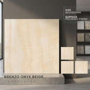 Azulejos de Porcelana Pulida Brillante Dyna Griss de 600x600 mm, Diseño de Suelo con Efecto Mármol Gris de 60x60 cm - Product Image 2