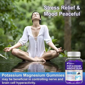 Rasa anggur kustom bebas gula <span class=keywords><strong>Vitamin</strong></span> C B6 & <span class=keywords><strong>B12</strong></span> potasium Citrate Magnesium Glycinate tidur Gummies suplemen melatonin-free - Product Image 5