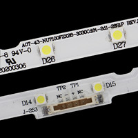 ES-ELED-114/28/3030/6V (2PCS) Barre LED TV 43-NU7100F2X28-3030 Bande lumineuse LED pour TV 43 pouces 43NU7400UXCE 43NU