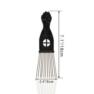 Peigne Afro Leeven 5 tailles, peigne en métal pour Afro-américains, outil <span class=keywords><strong>de</strong></span> <span class=keywords><strong>coiffure</strong></span> pour le coiffage des cheveux, peigne <span class=keywords><strong>de</strong></span> style professionnel - Product Image 6