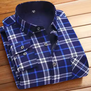 I-0475เสื้อกันหนาวแขนยาวผ้าฟลีซสำหรับผู้ชายเสื้อเชิ้ตลำลองแฟชั่นสำหรับฤดูใบไม้ร่วงฤดูหนาว - Product Image 1