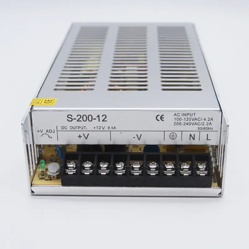 S-200- 12 אחת פלט 110v 220v כדי 12v dc מתאם החלפת ספק כוח 200 W