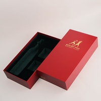 Boîte cadeau personnalisée en carton rigide gaufré pour vin, vodka, soda, fermeture magnétique, recyclable, certifiée ISO 9001:2008, couleur personnalisée