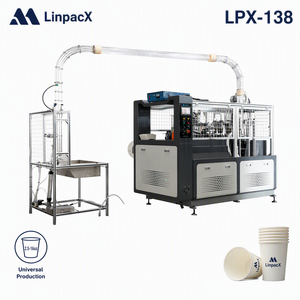 Máquina Automática para Fabricar Vasos de Papel LinpacX LPX-138 Sini, Máquinas Desechables para la Venta, Fabricación y Formación de Vasos - Product Image 1
