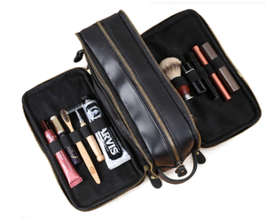 <b>Groomsmen</b> <b>Gift</b> Proposal Waterproof Leather Toiletry <b>Bag</b> Men's Dopp Kit Travel Shaving Organizer Wedding Groomsman <b>Gift</b> - Product Image 2