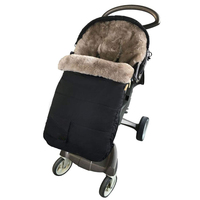 Gigoteuse d'hiver pour poussette bébé en fourrure de vison de luxe, taille unique, sac de couchage chaud pour bébé, sac de couchage pour poussette