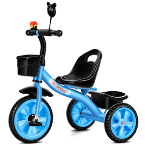 Vente Chaude <span class=keywords><strong>Tricycle</strong></span> Bébé de Haute Qualité à 3 Roues avec Poignée Poussante et Musique, Voiturette Jouet pour Enfants - Product Image 2