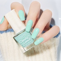 Vernis à ongles pelable vert brillant à haute pigmentation, à base d'eau, fabriqué en usine depuis 20 ans, écologique, sans cruauté, végétalien, qualité salon, GMPC