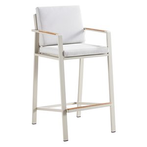 Ensemble <span class=keywords><strong>de</strong></span> salle à manger <span class=keywords><strong>de</strong></span> jardin imperméable, grand fauteuil <span class=keywords><strong>de</strong></span> balcon, mobilier d'hôtel moderne, <span class=keywords><strong>6</strong></span> tabourets <span class=keywords><strong>de</strong></span> <span class=keywords><strong>bar</strong></span> avec accoudoirs et une table <span class=keywords><strong>de</strong></span> <span class=keywords><strong>bar</strong></span> - Product Image 3