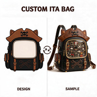 Tas Ita Bag PVC Custom dengan Jendela Transparan, Desain Tas Selempang untuk Acara Cosplay Anime