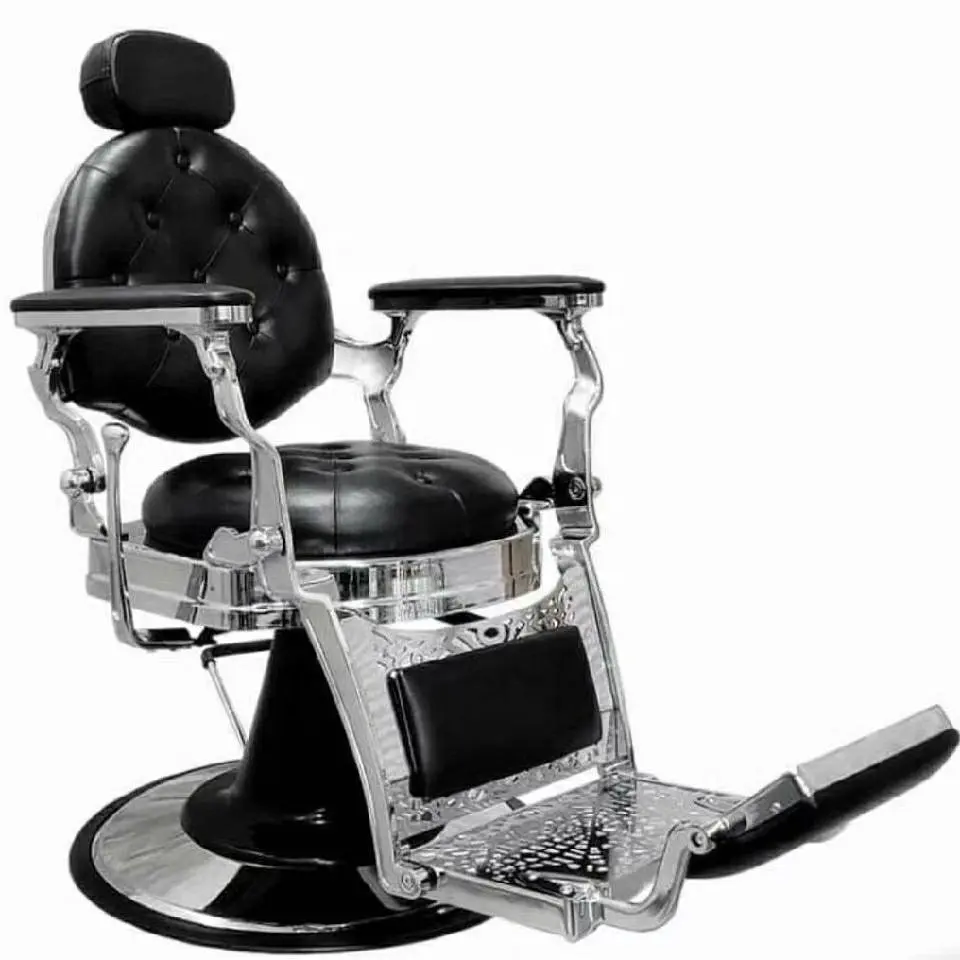 heavy duty hair salon equipment barber chair hot selling portable vintage style manufacturer