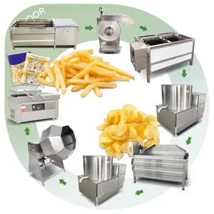 Produktlinie Mini Fry Halbautomati scher Hersteller Sweet French Frozen Chip Kleine Maschine Machen Sie gebratene Kartoffeln