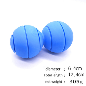 Balle de crosse à double fleur, balle thérapeutique à pointes pour les jambes, le dos et les épaules Massage des tissus profonds <span class=keywords><strong>Yoga</strong></span> - Product Image 6