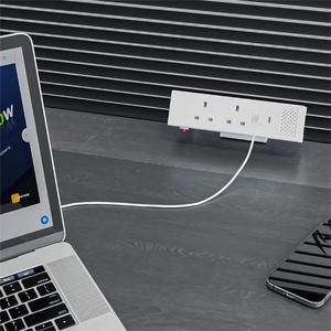 OMNI Ergonômico Office Desk <span class=keywords><strong>Power</strong></span> Solution Desk Clamp <span class=keywords><strong>Power</strong></span> Strip 15A Sistema Modular com USB-C Surge Protector para Escritório - Product Image 5