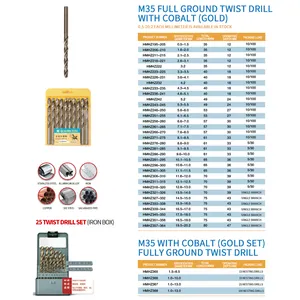 M35 Straight Shank Twists Drill Stainless Steel Special Cobalt Containing For Hand Electric Drill Steel