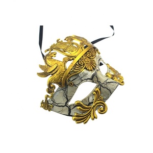 Masque vénitien de soldat romain grec pour hommes, masque de <span class=keywords><strong>carnaval</strong></span>, masque de bal masqué, costume de fête de Mardi Gras - Product Image 2