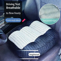 Coussin de siège auto en mousse à mémoire de forme pour conducteurs de petite taille, rehausseur de hauteur, soulagement du coccyx et de la sciatique, tapis antidérapant pour voiture