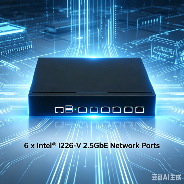 Ultra 5-235H Mini PC Network Appliance 6 Ports RJ45 Ultra 5-235H Support DDR5 1u Rack Bracket AES-NI PfSense Firewall