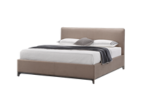 Lit double minimaliste italien moderne de luxe léger