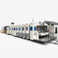 Machine de découpe rotative automatique FFG de haute qualité avec impression flexographique, rainurage, plieuse-colleuse et cerclage intégrés