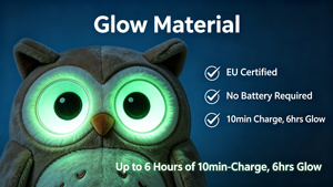 Série Ciel Étoilé : Jouets Lumineux Sans Piles – Mix de Peluches Lumineuses Hibou, Renard, Chèvre, Corgi pour Augmenter la Valeur des Commandes Clients - Product Image 6