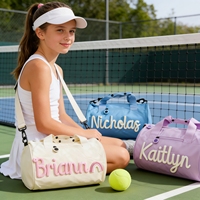 Mochila de Baile Personalizada, Bolso de Mano de Algodón con Nombre Bordado para Bailarín, Bolso de Viaje Bordado Personalizado