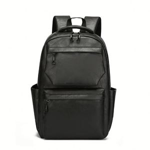 Personalized PU <b>Leather</b> <b>Men</b> Student Outdoor Small Casual Sports Waterproof Mochila Travel Bagpack Back Pack Backbag <b>Backpack</b> Bag - Product Image 6