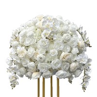 Offre Spéciale – Grandes Boules de Fleurs Artificielles Blanches en Soie pour Centres de Table de Mariage, Arrangements Floraux de 50 cm, 60 cm, 70 cm, 80 cm